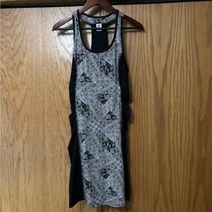 Soybu Zebra Print Black and White Tank